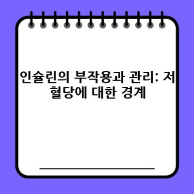 인슐린이란 무엇일까요? 당뇨병 치료의 핵심, 인슐린 완벽 가이드!