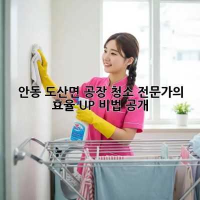 안동 도산면 공장 청소🧹 전문가의 효율 UP! 비법 공개