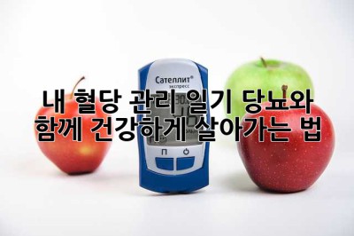 내 혈당 관리 일기: 당뇨와 함께 건강하게 살아가는 법