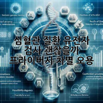 심혈관 질환 유전자 검사, 괜찮을까? 🤔 #프라이버시 #차별 #오용