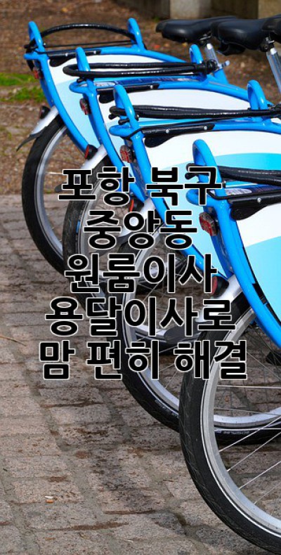 포항 북구 중앙동 원룸이사, 용달이사로 맘 편히 해결! 📦💨