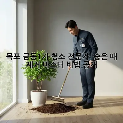 목포 금동1가 청소 전문가 💯 숨은 때 제거 마스터 비법 공개!