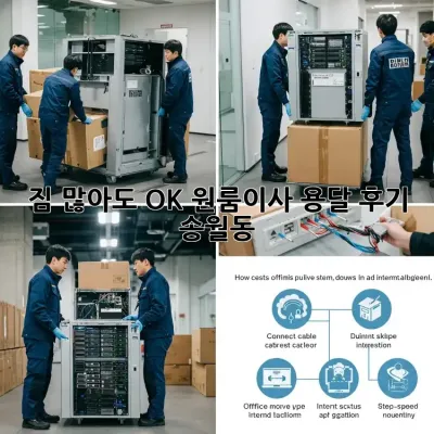짐 많아도 OK! 원룸이사 용달 후기 (송월동)