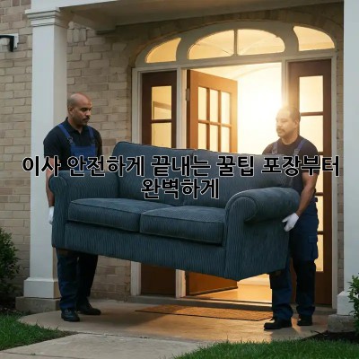 이사 안전하게 끝내는 꿀팁! 포장부터 완벽하게