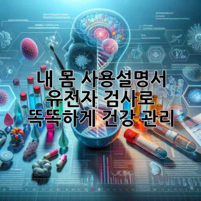 내 몸 사용설명서🧬: 유전자 검사로 똑똑하게 건강 관리!