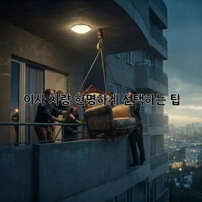 이사 차량, 현명하게 선택하는 팁!