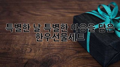 특별한 날, 특별한 마음을 담은 한우선물세트🎁
